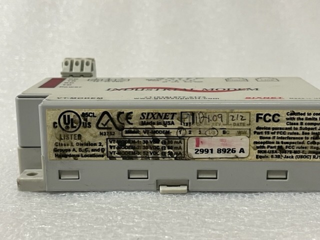 Sixnet VT-MODEM-1 Industrial Modem Used