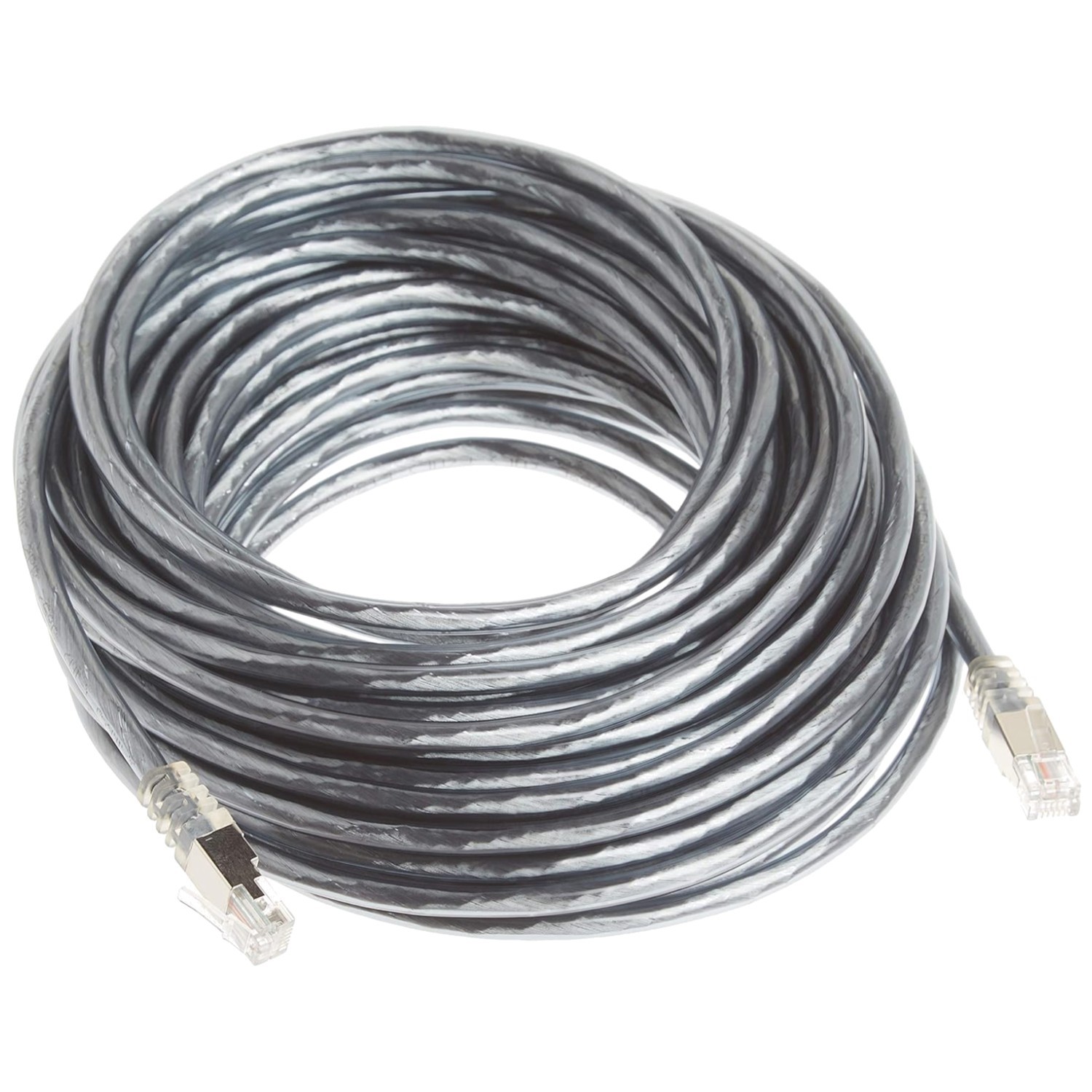 50ft RJ11 Phone Jack Cable for Broadband DSL Modems – Gray