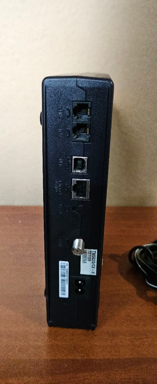 ARRIS Cable / Telephony Modem – Model TM502G/CT – Includes Battery / Power Cord