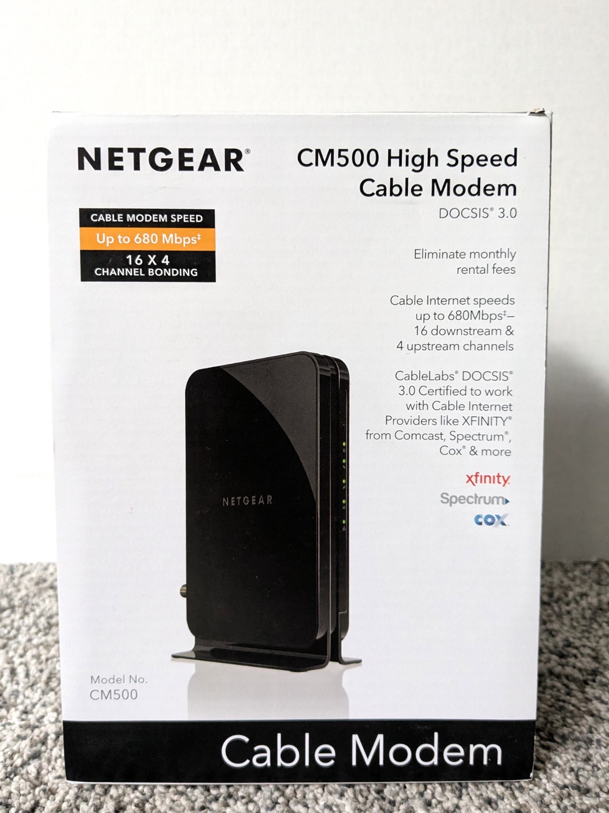 NETGEAR High Speed Cable Modem Model CM500, Great Condition