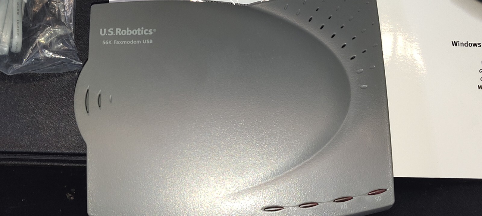 U.S. Robotics 56K Fax Modem USB V.92 V.90 56K ITU Standard RJ-11 USR5600A