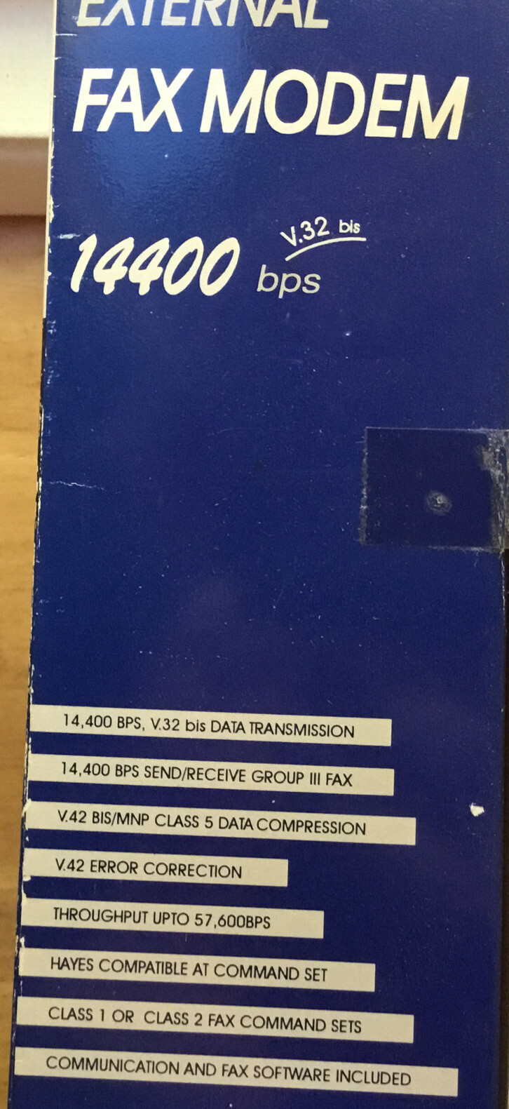 Hayes Microcomputer Products 14400 external Fax Modem