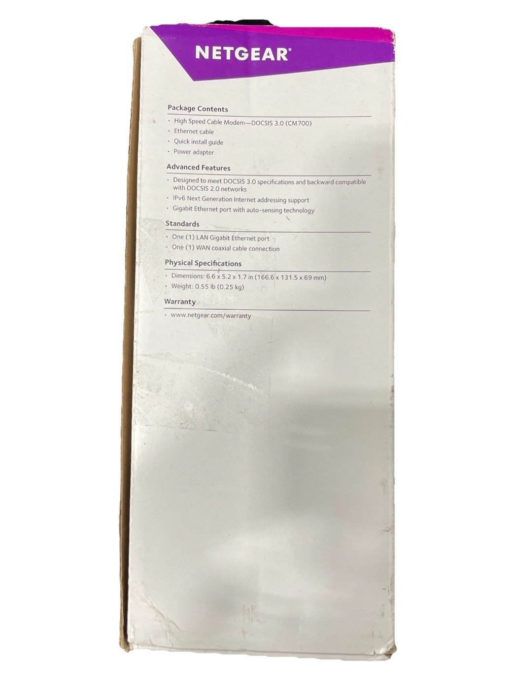 NETGEAR CM700 High Speed Cable Modem