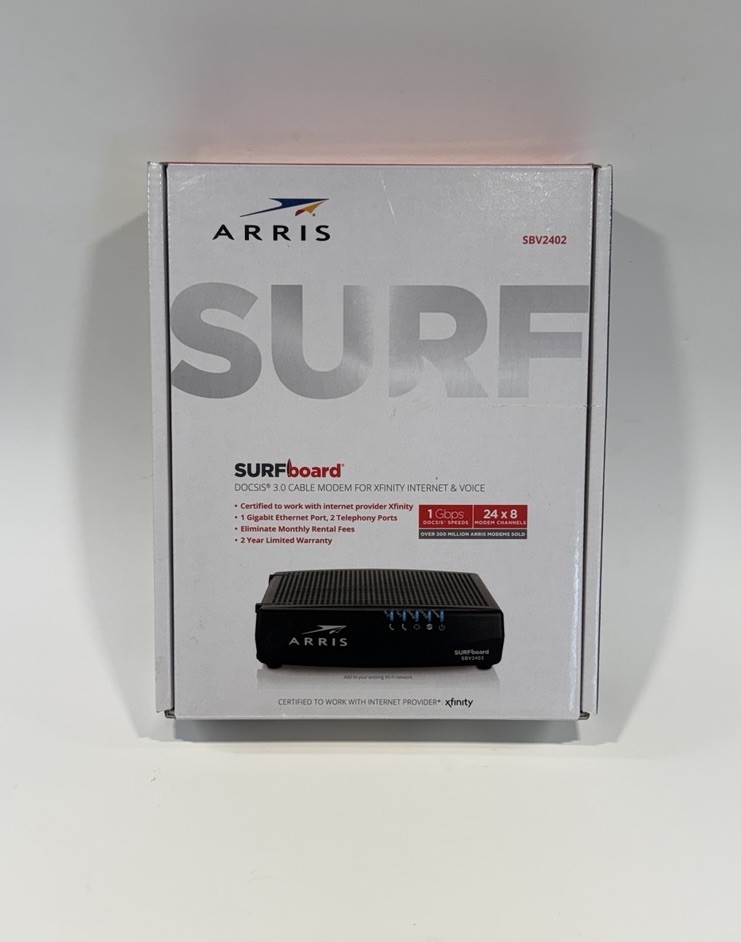 ARRIS SURFboard DOCSIS 3.0 SBV2402 Cable Modem Open Box