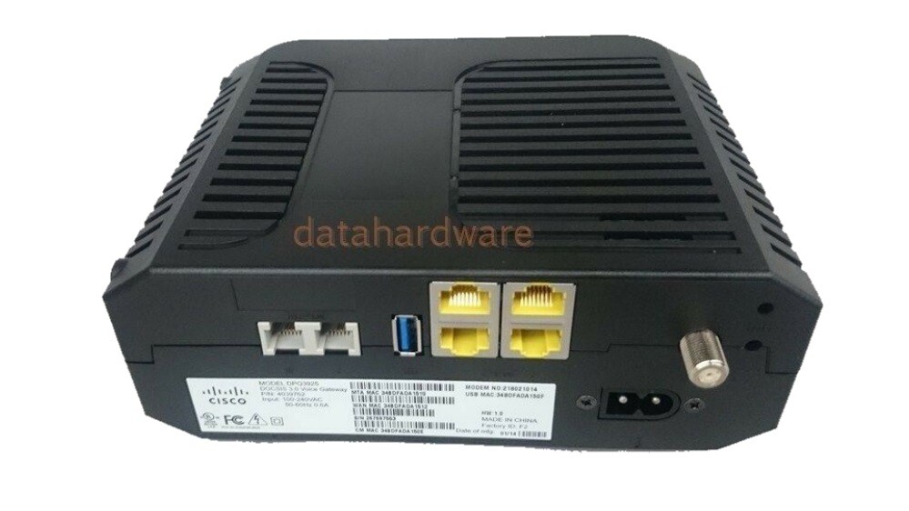 Lot x10 CISCO DPQ3925 NEW Cable Modem * DOCSIS 3.0 * 8×4 * NO WiFi * NEW