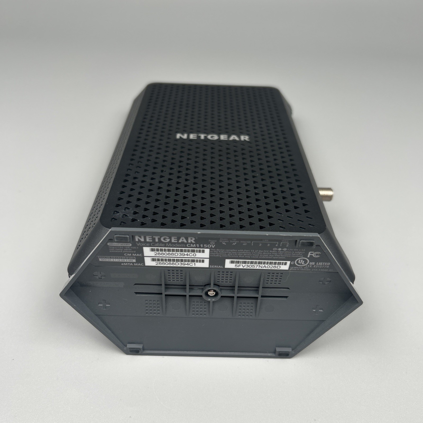 NETGEAR CM1150V Nighthawk Multi-Gig DOCSIS 3.1 Modem Xfinity Voice – Tested