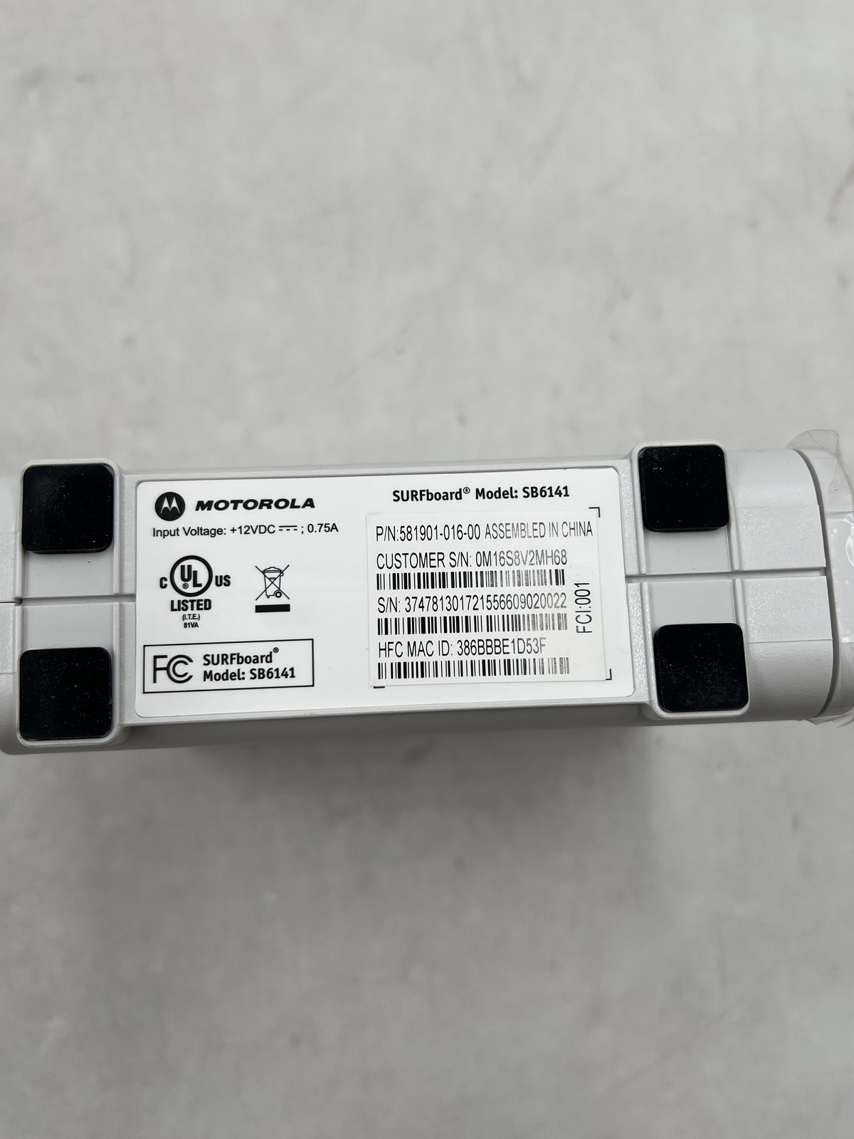 Arris Motorola SURFboard eXtreme Cable Modem SB6141 White Free Shipping
