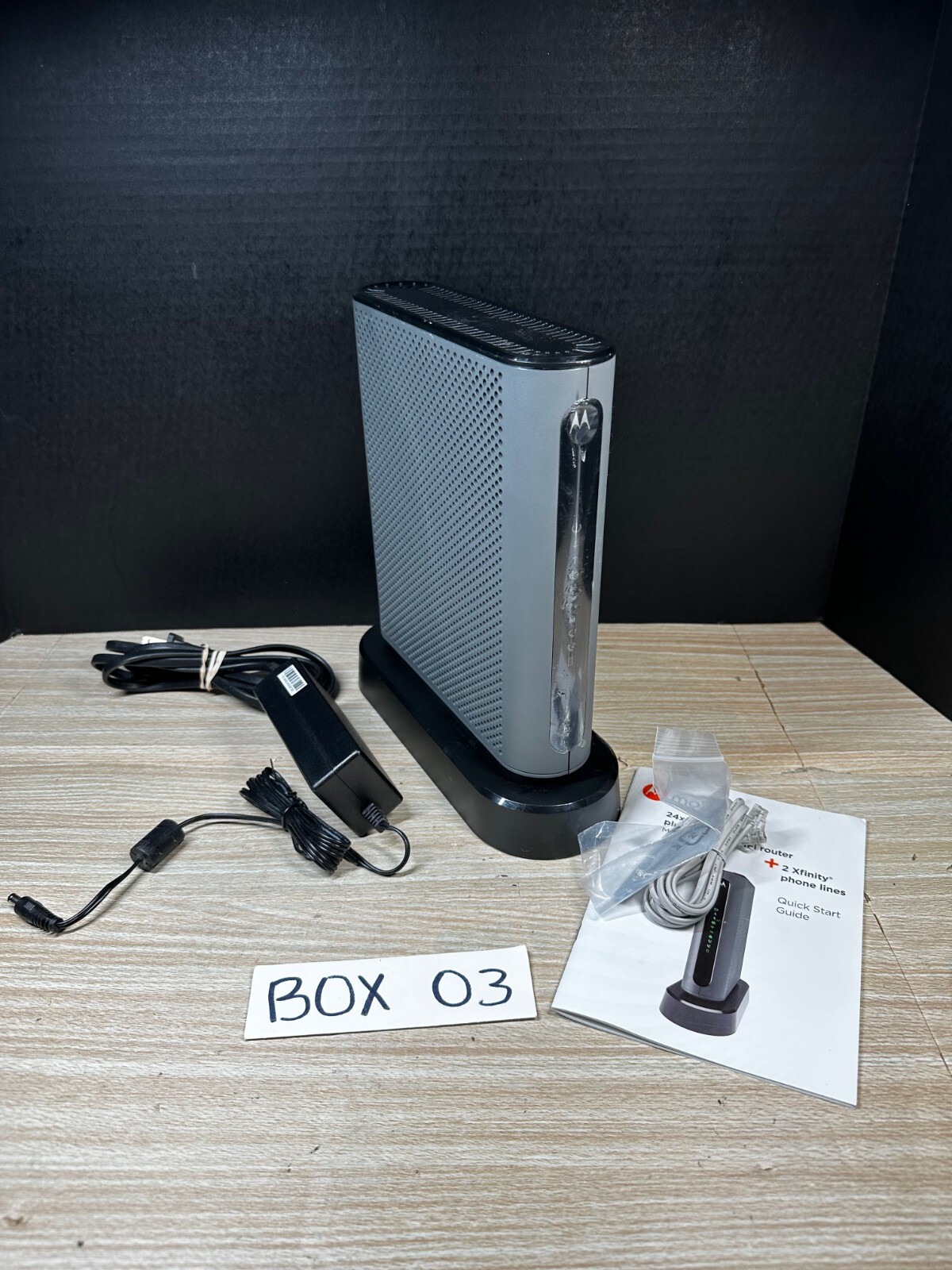 Motorola MT7711 24X8 Cable Modem and AC1900 Dual Band Wi-Fi Gigabit Router