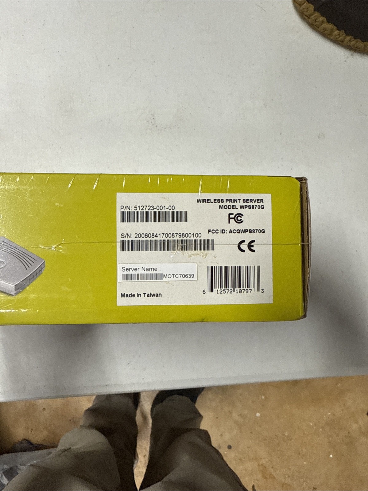 Motorola/ GI 512723-001-00 802.11G Print Server USB 2.0