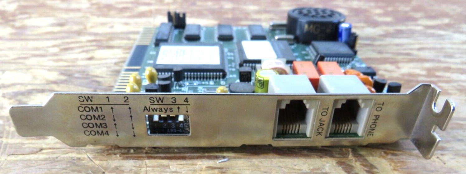 Vintage computer PC Practical Peripherals 2400 Modem w/ Phone Line