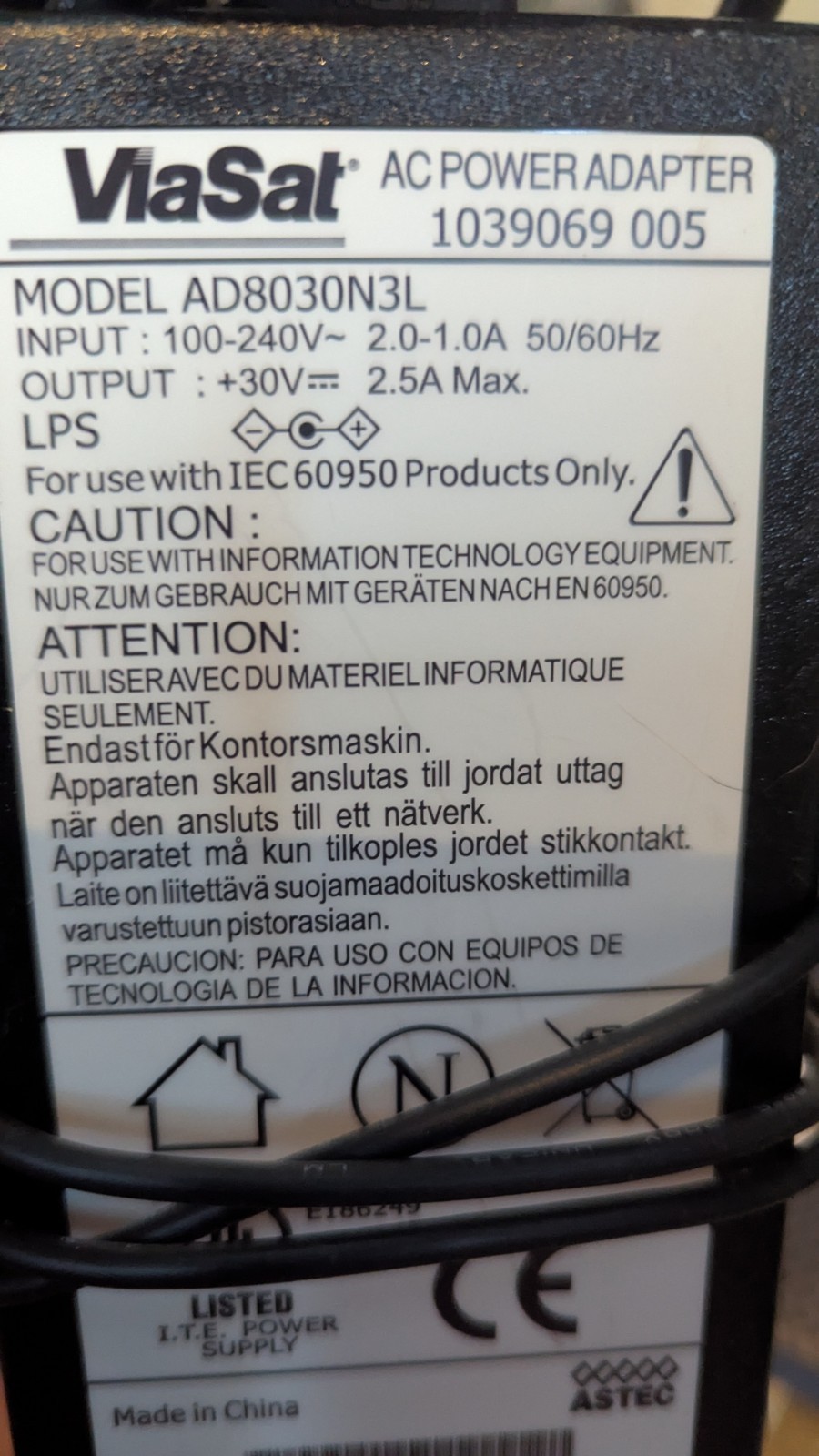 Via Sat – Surfbeam Satellite Modem SM2100 With Power Supply