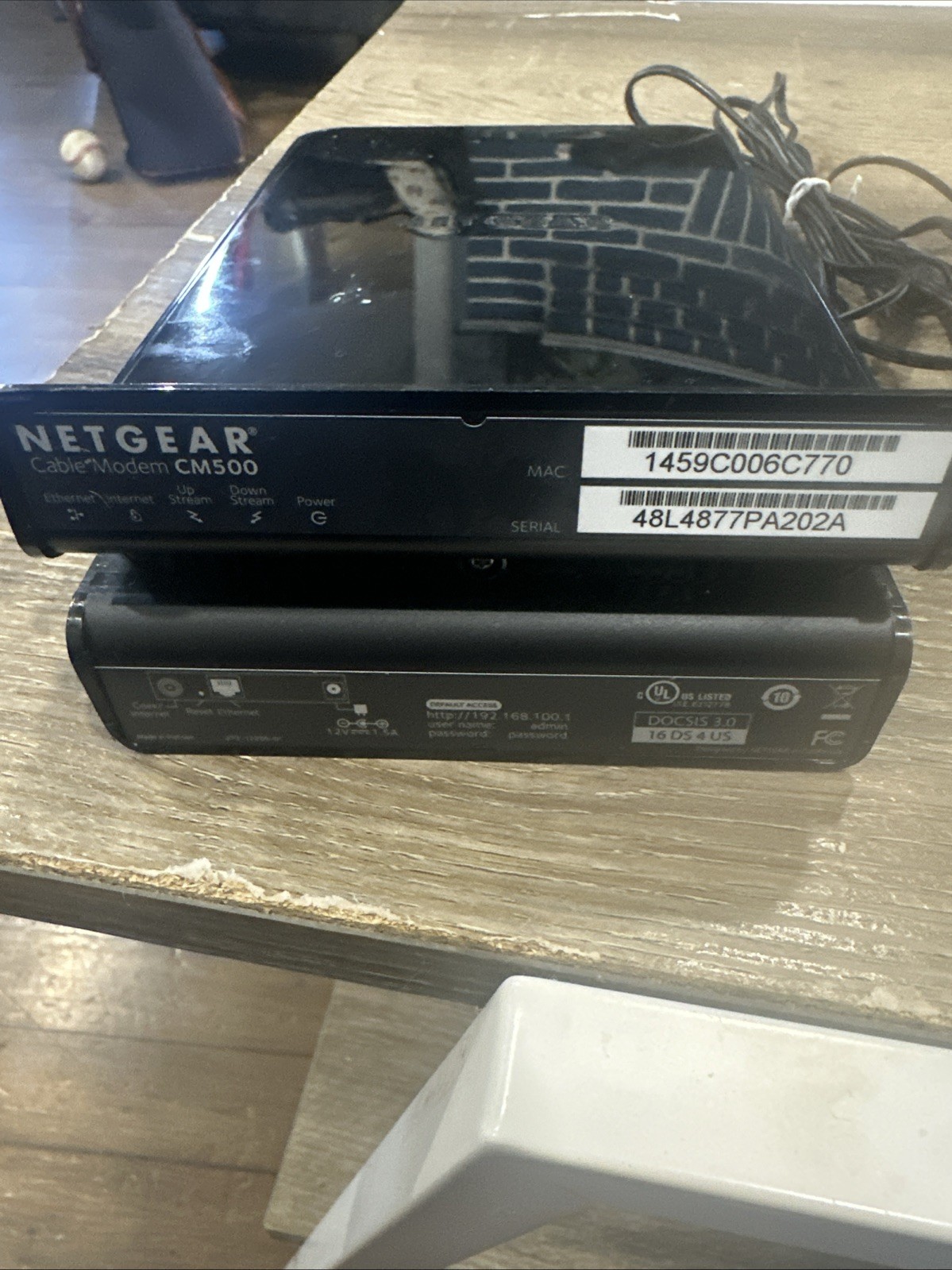 NETGEAR Cm500-1aznas 16×4 DOCSIS 3.0 Cable Modem Max Download Speeds of 686mbps