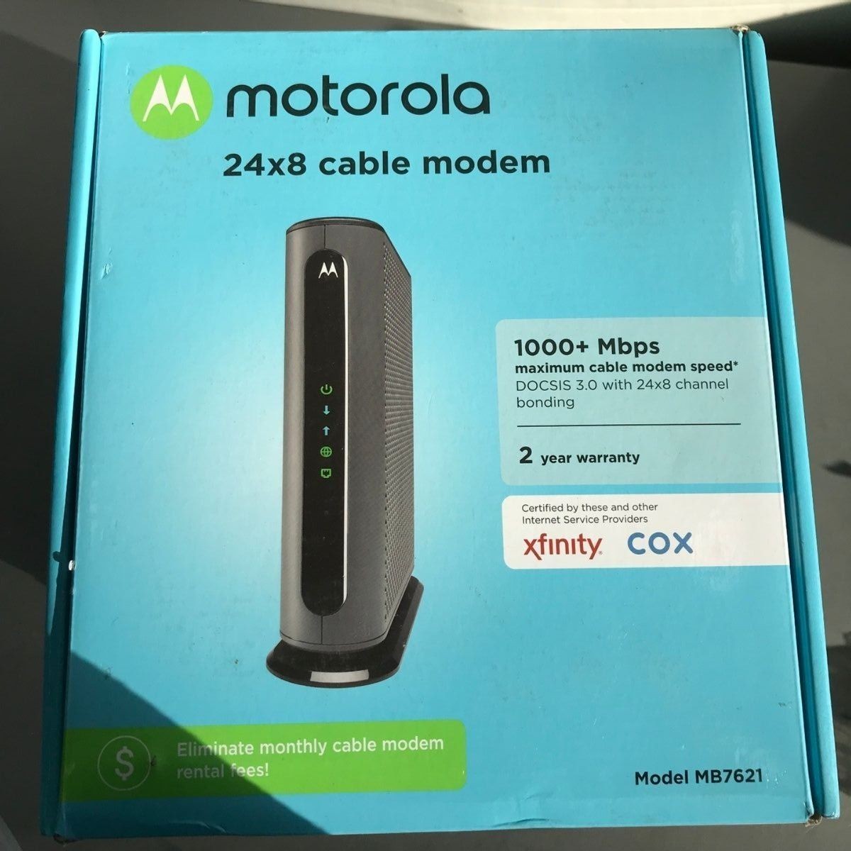 Motorola MB7621 24×8 DOCSIS 3.0 Cable Modem 1000Mbps