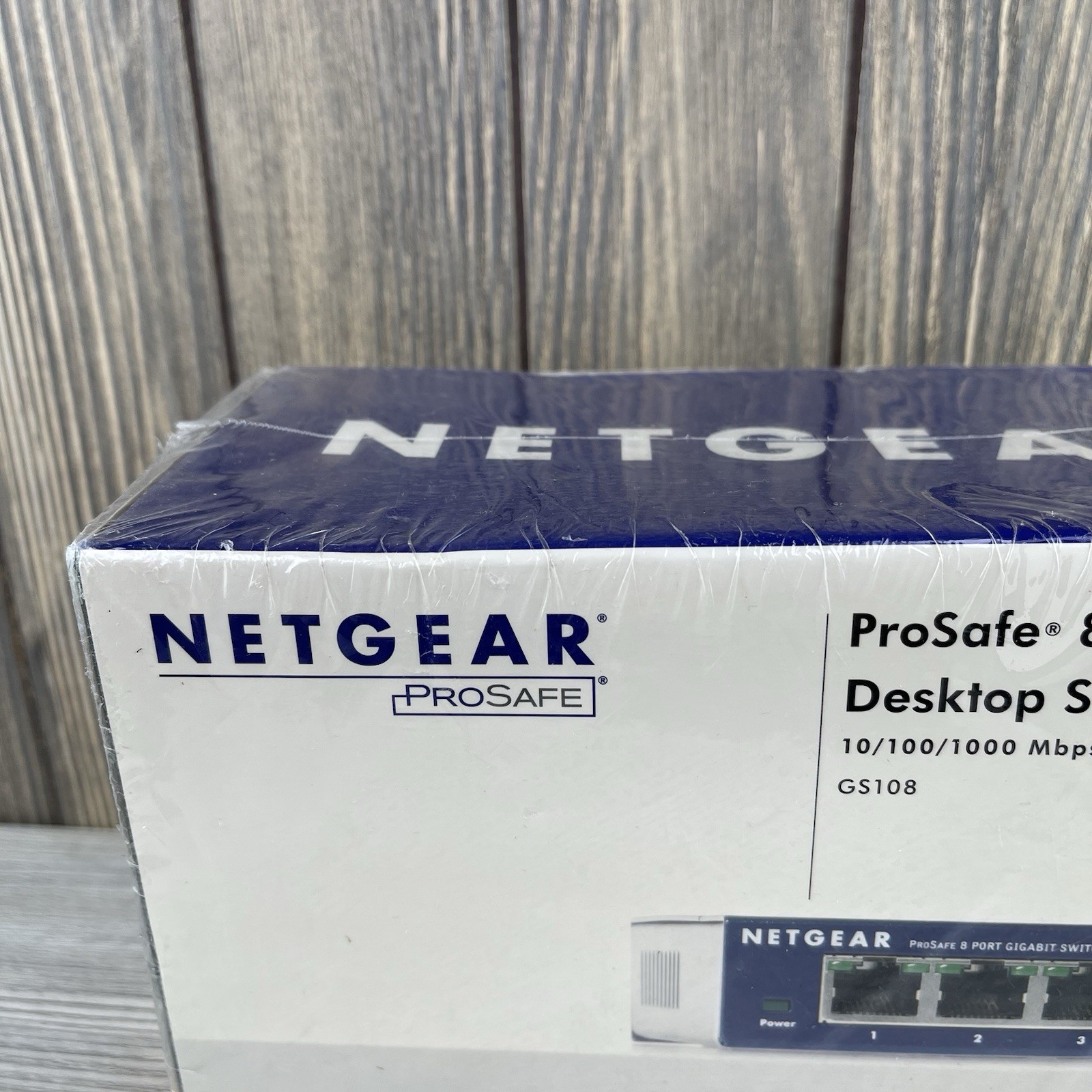 Netgear Prosafe 8 Port Gigabit Switch GS108 10/100/1000 Mbps New Open Box