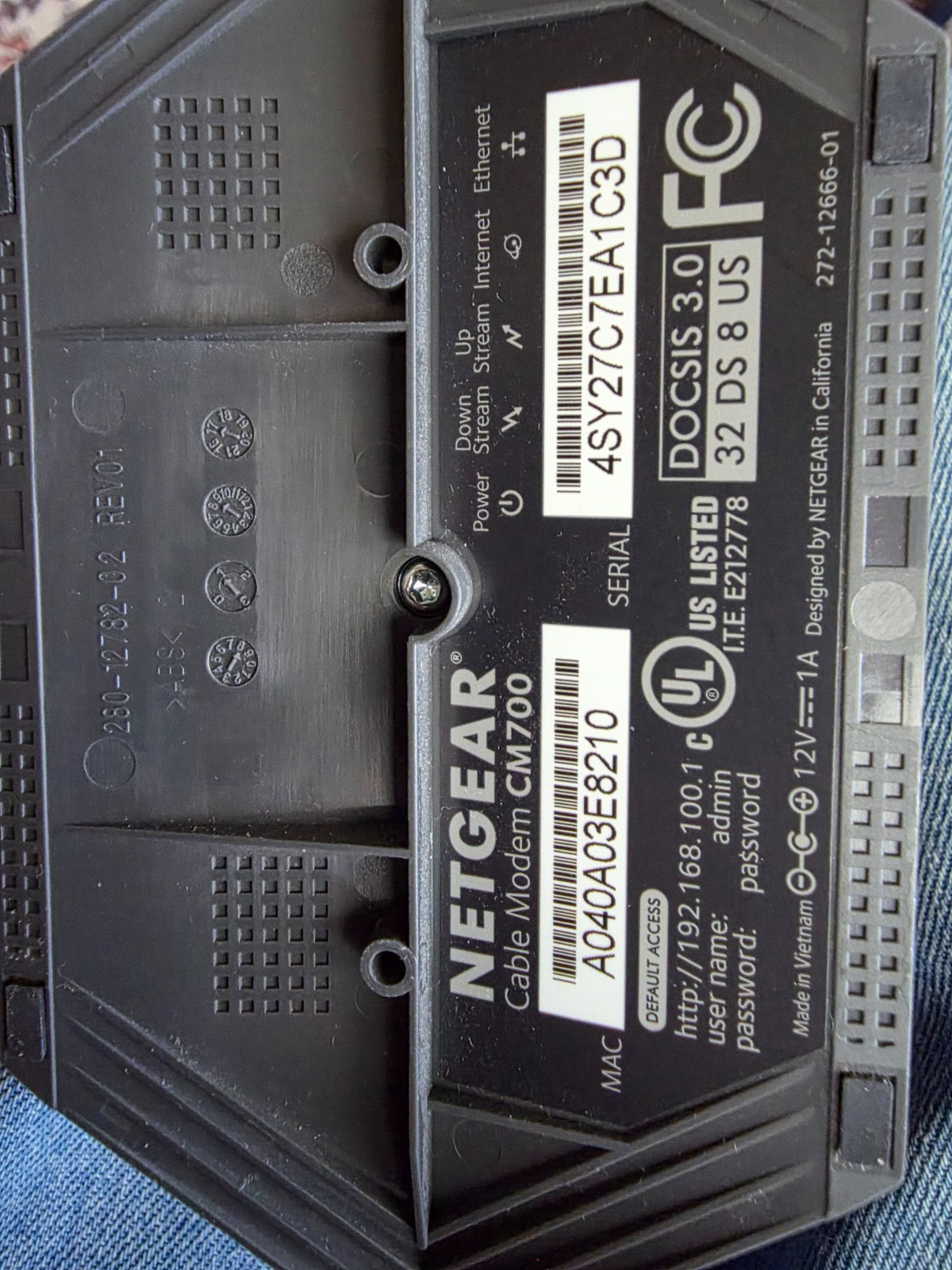 Netgear CM700 High Speed Cable Modem – Open Box