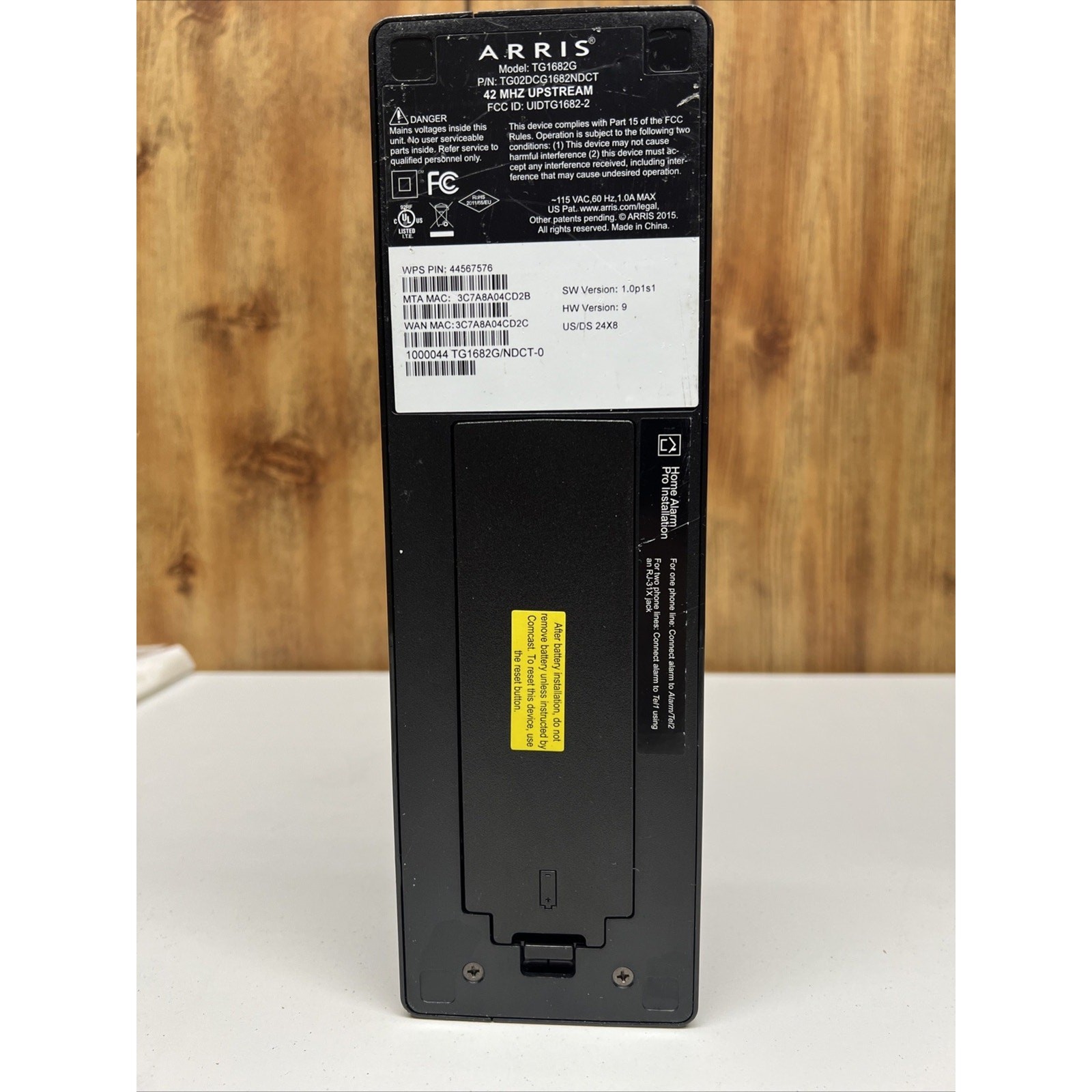 Xfinity Arris TG1682G Dual-Band WiFi Telephone Cable Modem