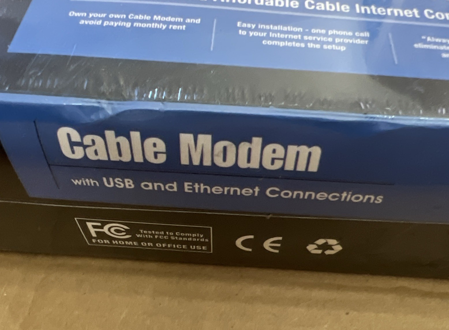 Linksys BEFCMU10 42.88 Mbps Cable Modem USB & Ethernet Connection Wired