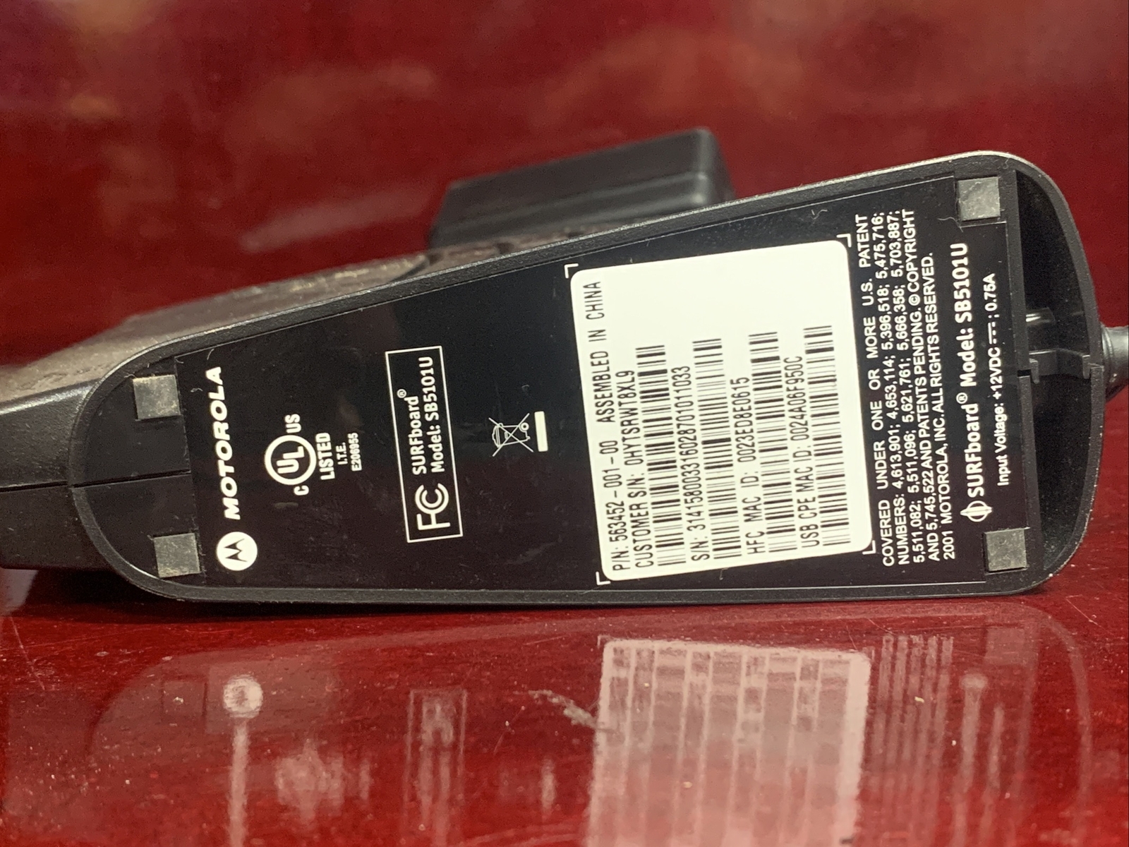 Motorola SURFboard SB5101U (563452-001-00) 38.91 Mbps