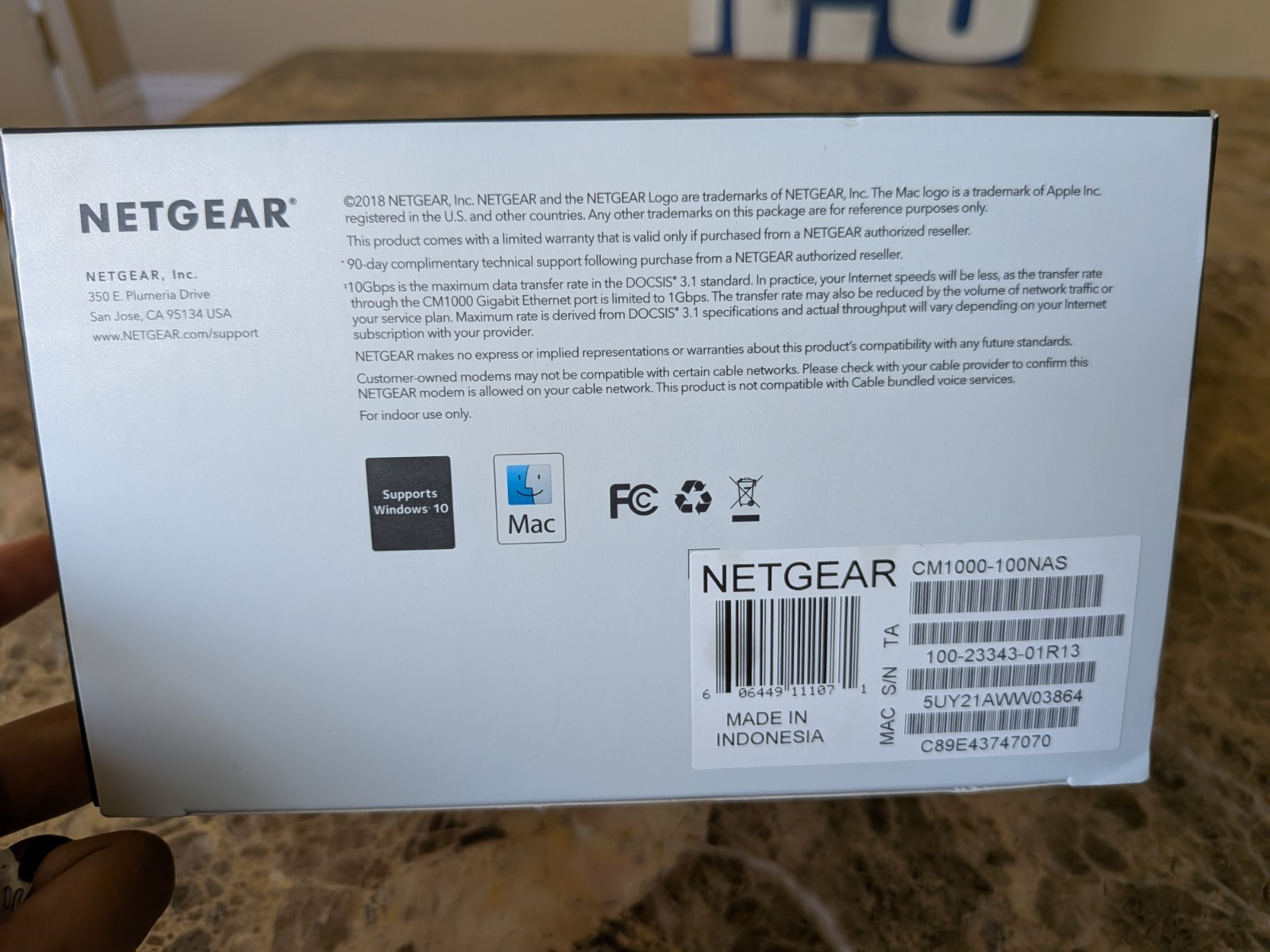 NETGEAR CM1000 DOCSIS 3.1 Cable Modem
