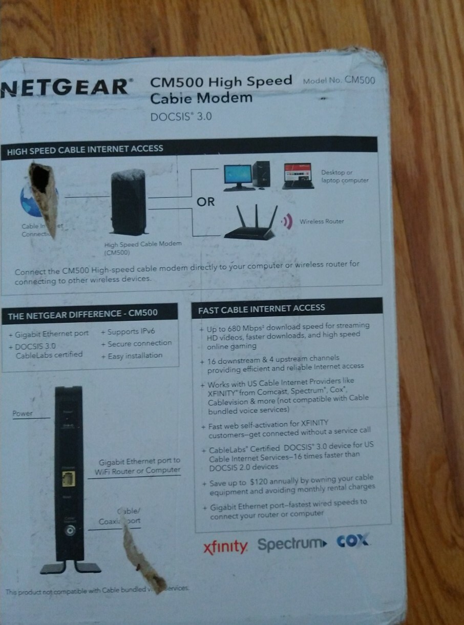 NETGEAR Cable Modem CM500