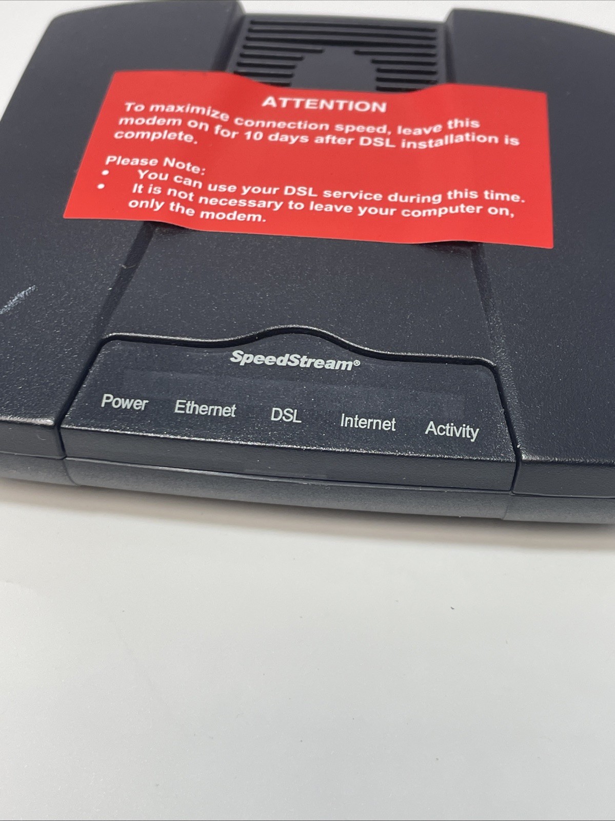SpeedStream 4100 Ethernet ADSL Modem Replacement New Modem Only No Cord