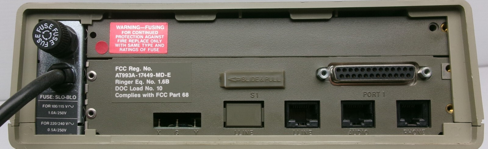 Motorola 2264 Codex Data External Desktop Modem with Attached Power Cable #THP8
