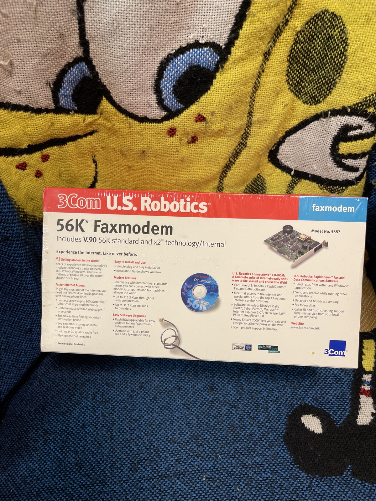 3Com U.S. Robotics 56K Winmodem V.90 x2 – Model 5683 Technology #1 Modem Sealed