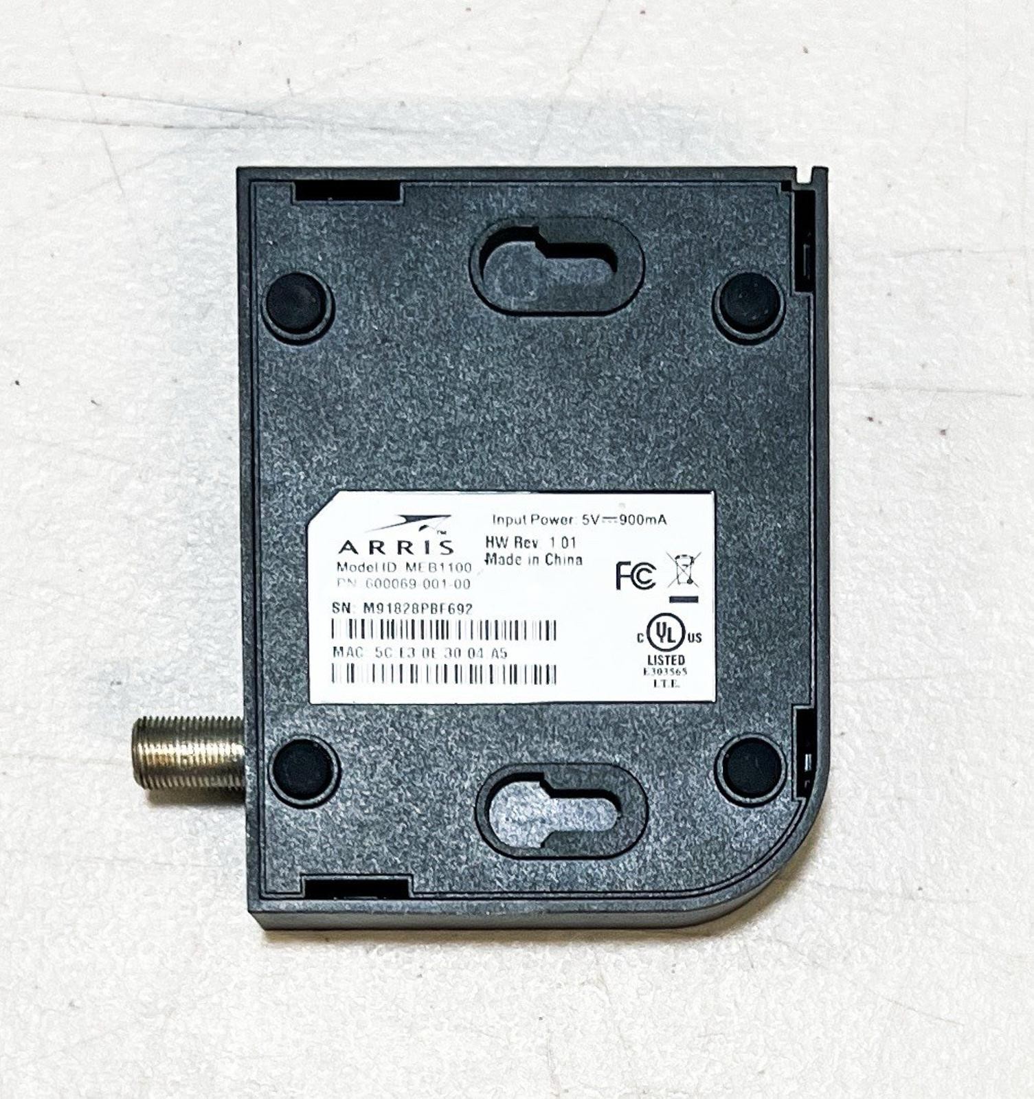 Arris MEB1100 MoCa to ETHERNET Adapter Bridge Frontier Fios 600069-001-00