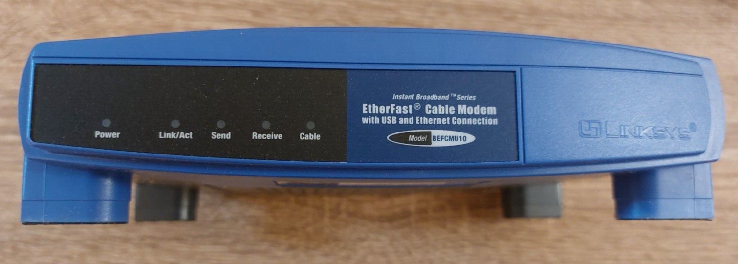 Cisco-Linksys Cable Modem and Linksys Cable / DSL Router With 4 Port Switch