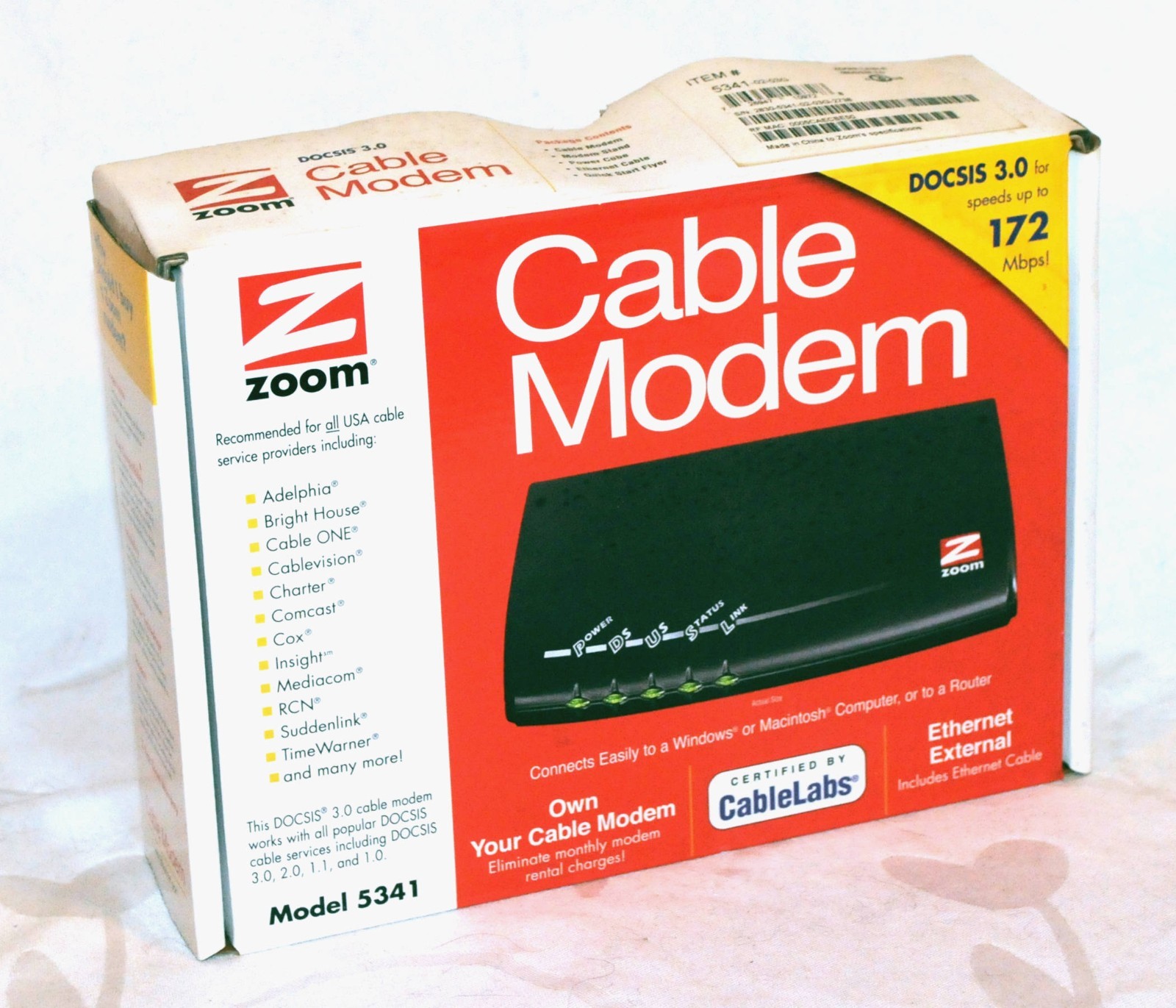 Zoom Cable Modem 3.0 – Series 1079 Model 5341