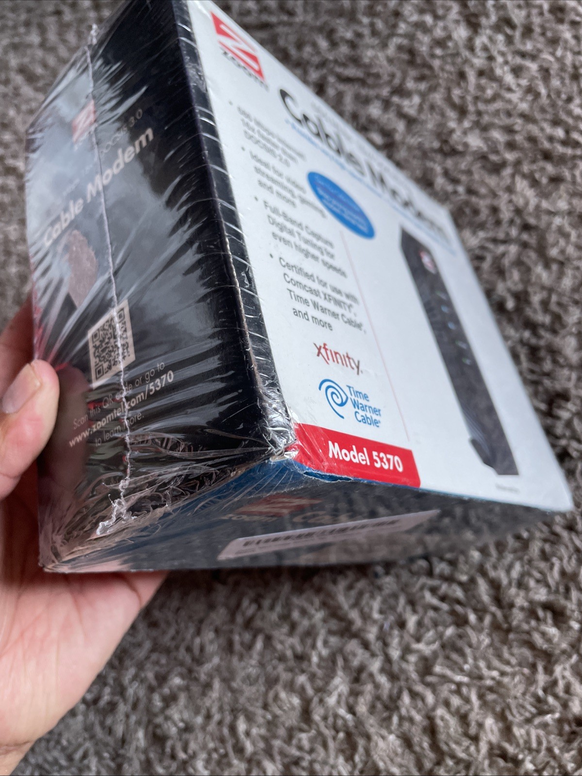 ZOOM Cable Modem Model 5370: 686 Mbps* 16×4 DOCSIS 3.0 Tested