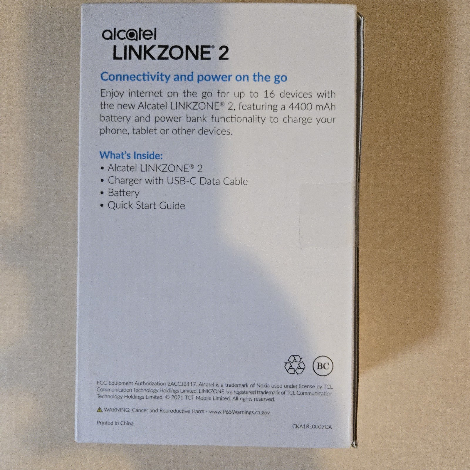 Brand New – Alcatel Linkzone 2 Hotspot