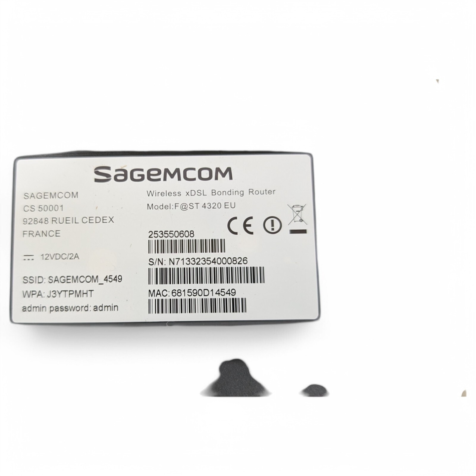 SAGEMCOM F@ST 4320 EU GENERIC Modem Router – Only for EU Countries