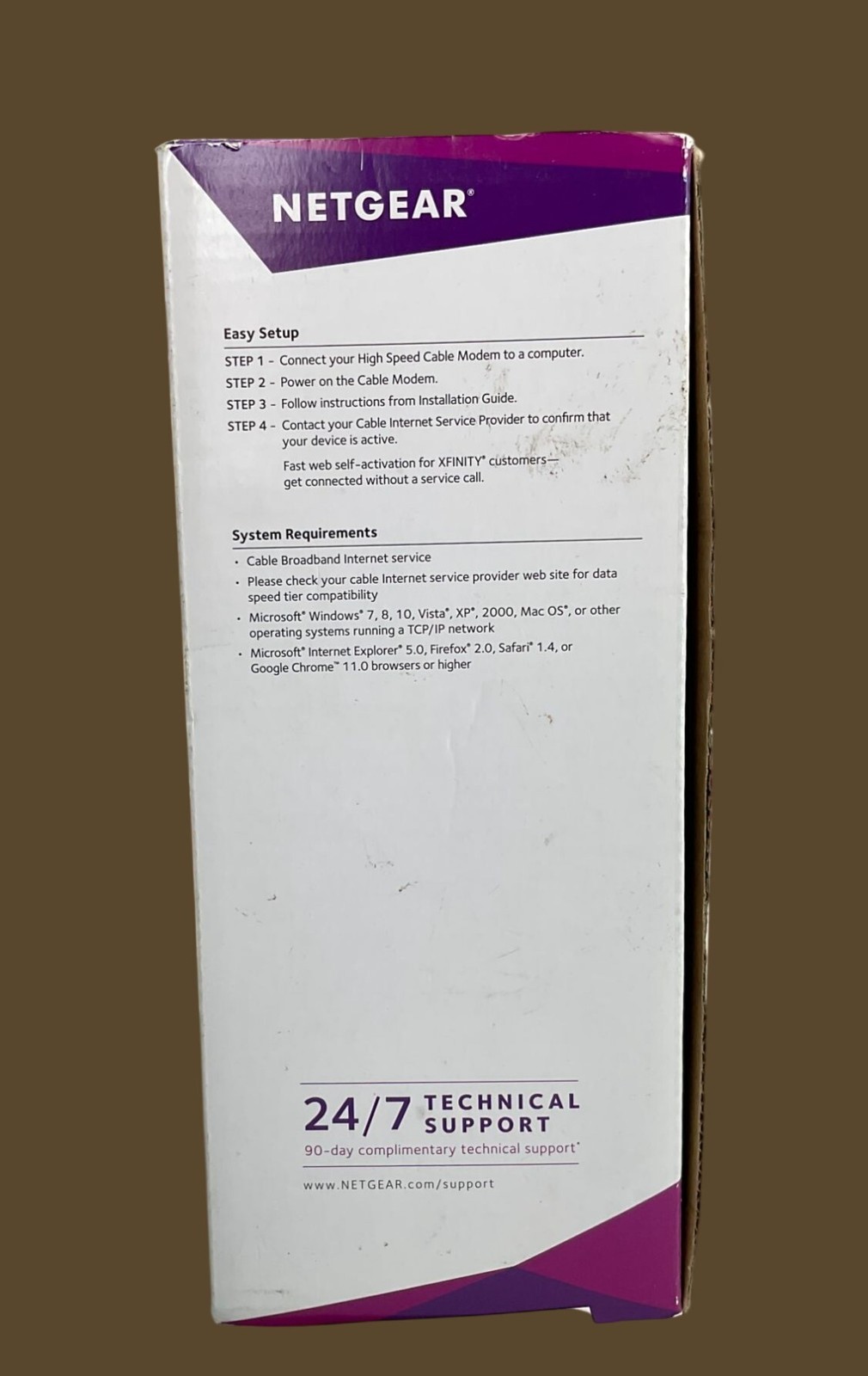 Netgear CM700 High Speed Cable Modem DOCSIS 3.0 Up To 1.4Gbps Xfinity Spectrum &