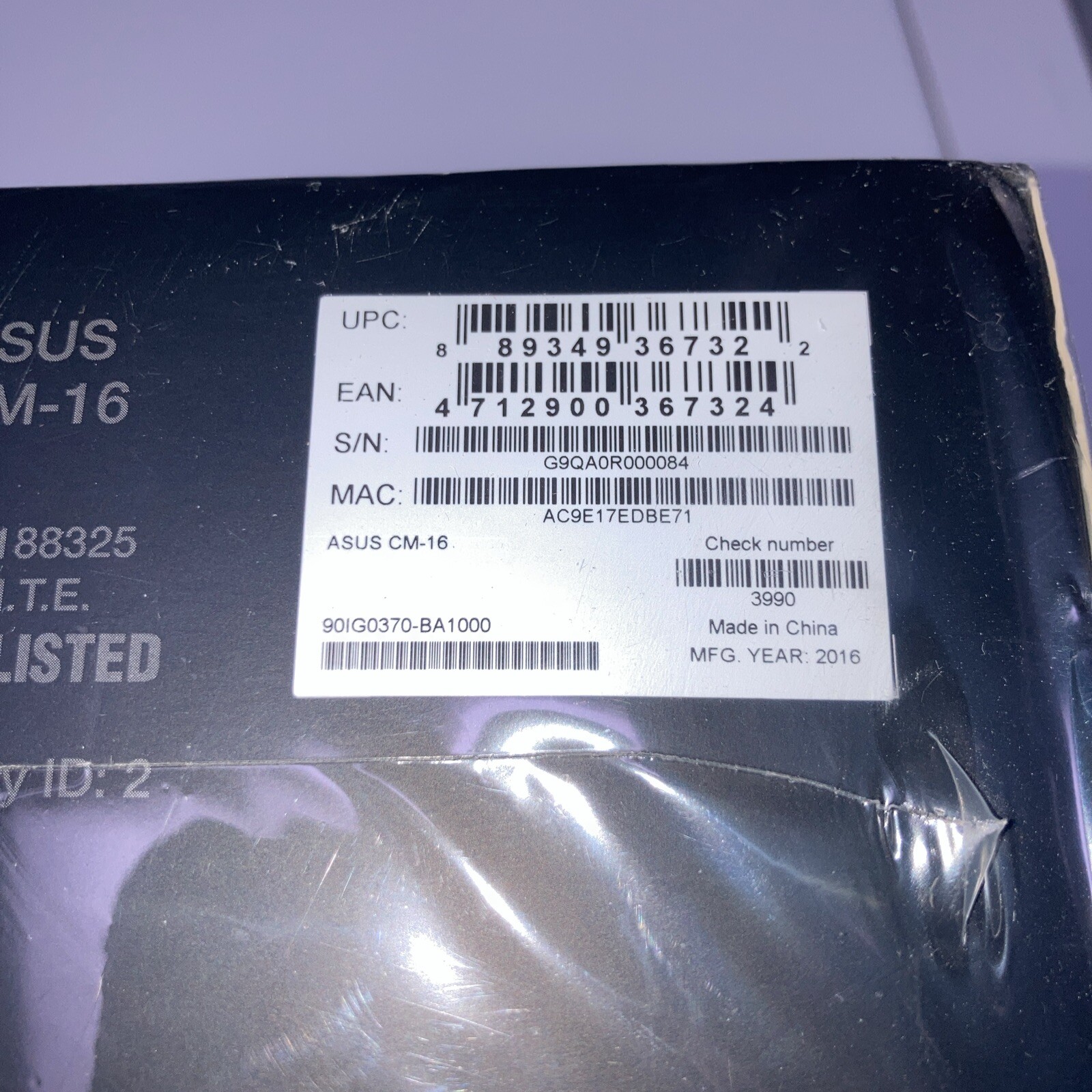 Asus CM-16 DOCSIS 3.0 Cable Modem Gigabit LAN 686Mbps New Spectrum Or Xfinity
