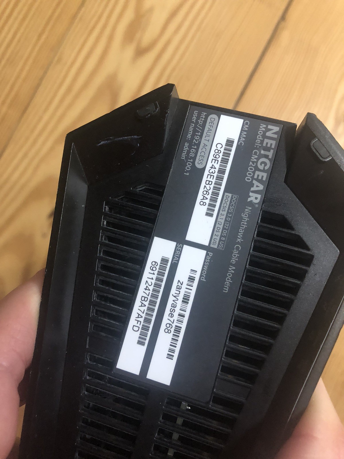 Netgear Nighthawk CM2000 2.5Gbps Cable Modem – DOCSIS 3.1