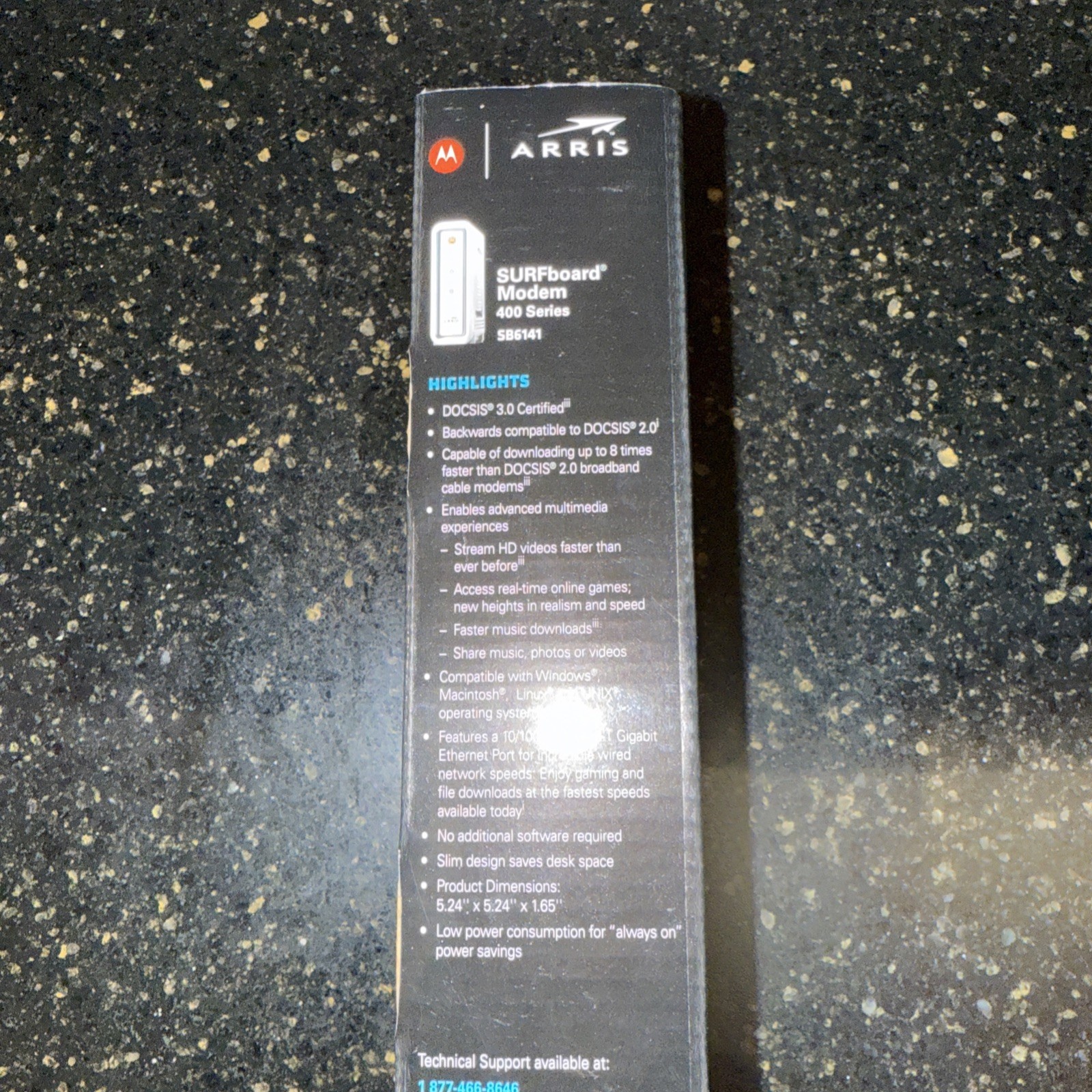 ARRIS / Motorola SurfBoard SB6141 DOCSIS 3.0 Cable Modem – White New Open Box