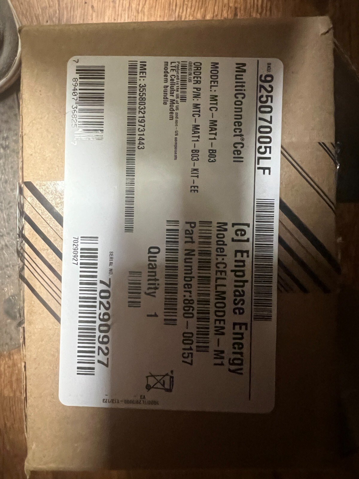 MultiTech MTC-MAT1-B03 MultiConnect Cell – for Enphase New 860-00157