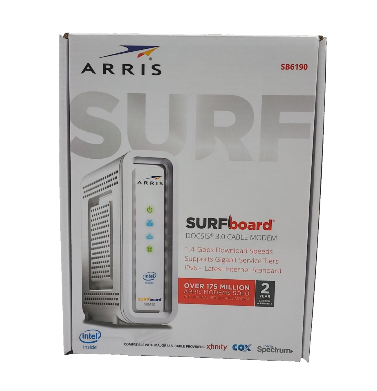 Arris Surfboard 3.0 Cable Modem SB6190 32 x 8 White Modem New Open Box