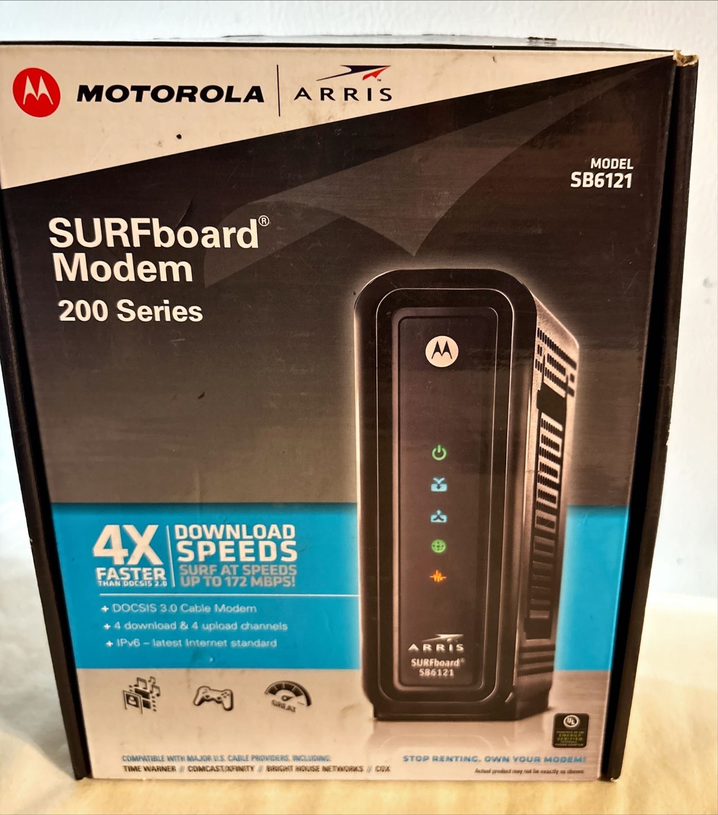 Motorola SURFboard SB6180 200 Series DOCSIS 3.0 Cable Modem