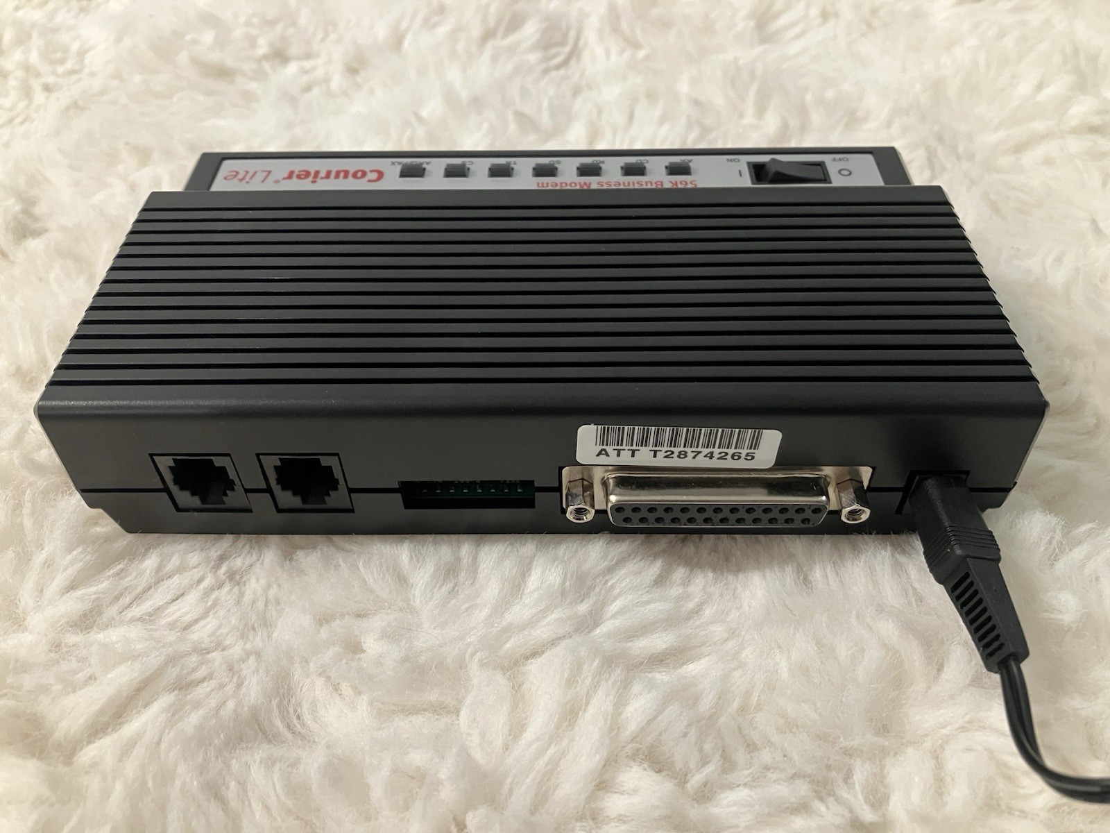 US Robotics 56K Business Modem Courier Lite 5686G with Power adapter & Cables
