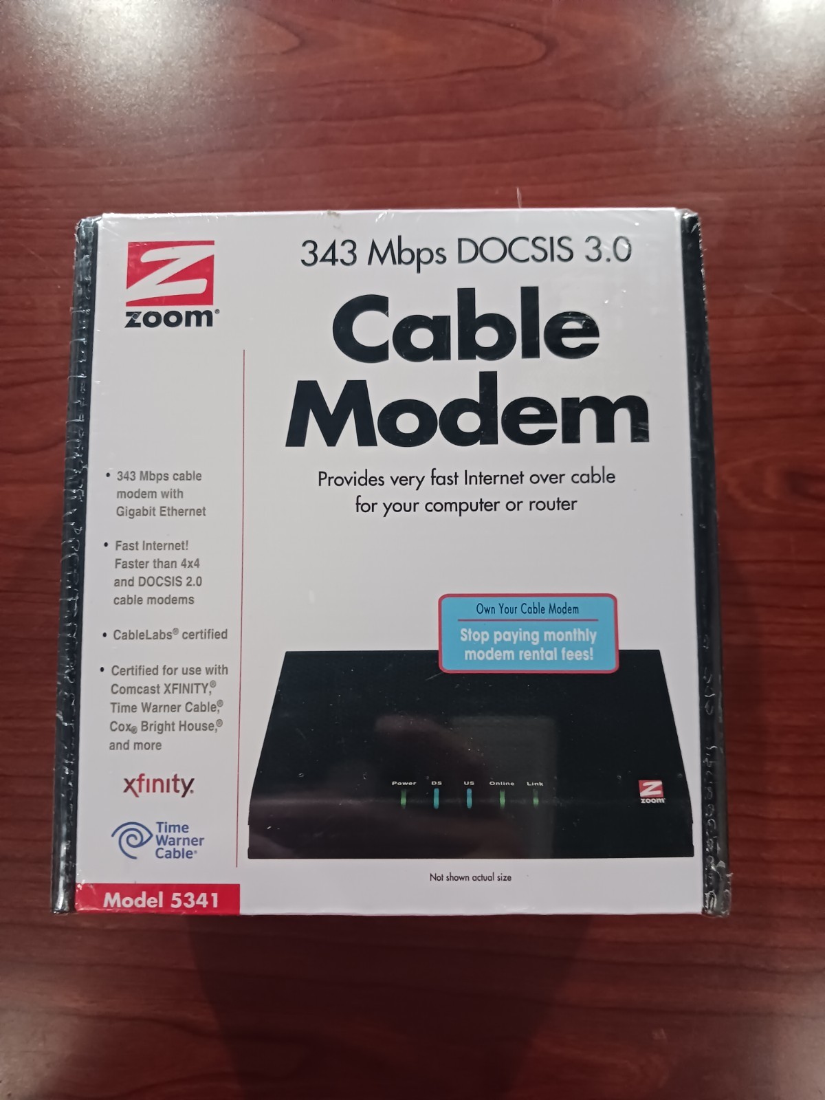 Zoom DOCSIS 3.0 Cable Modem Model 5341