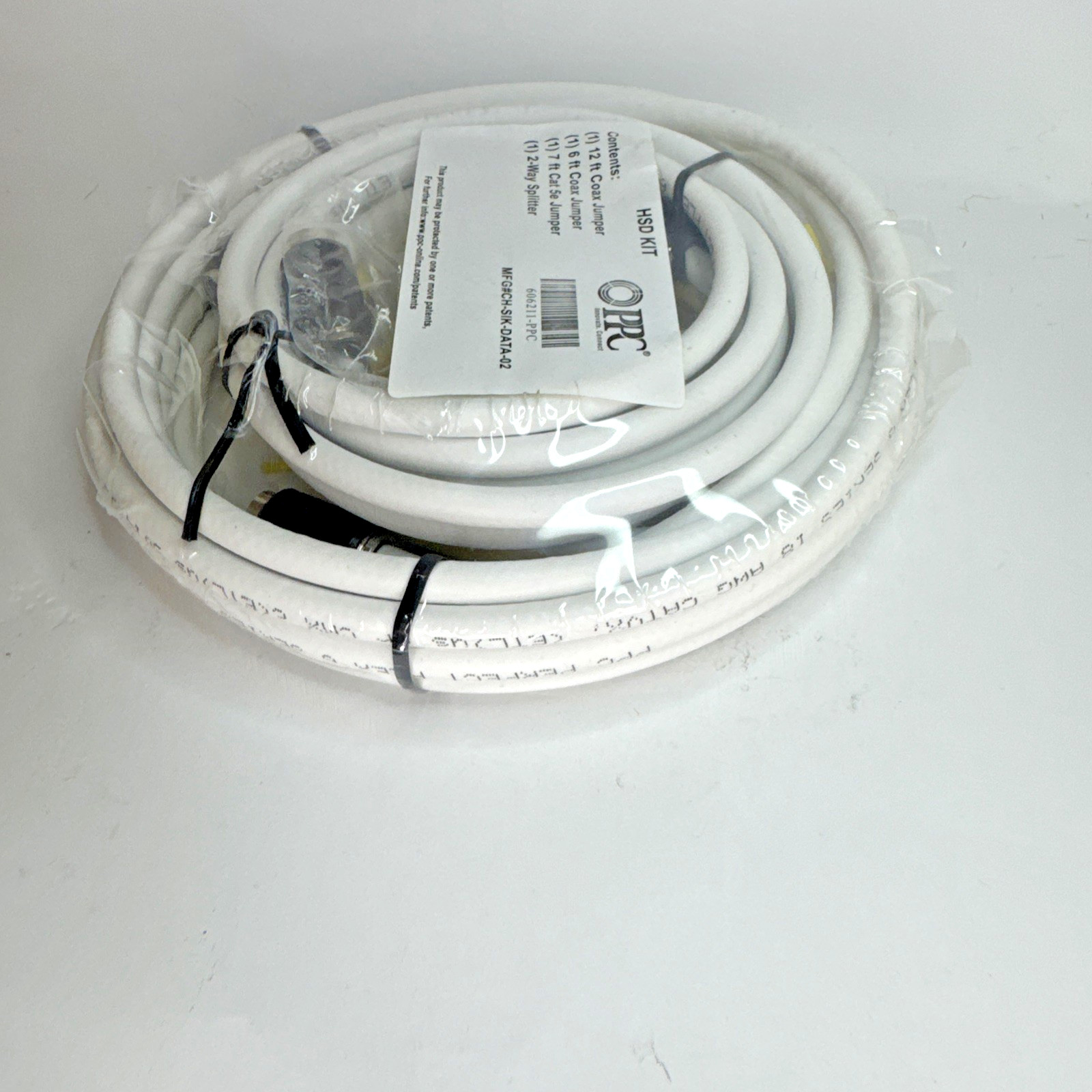 PPC HSD Kit 12ft Coax Jumper 606211-PPC New Factory Sealed