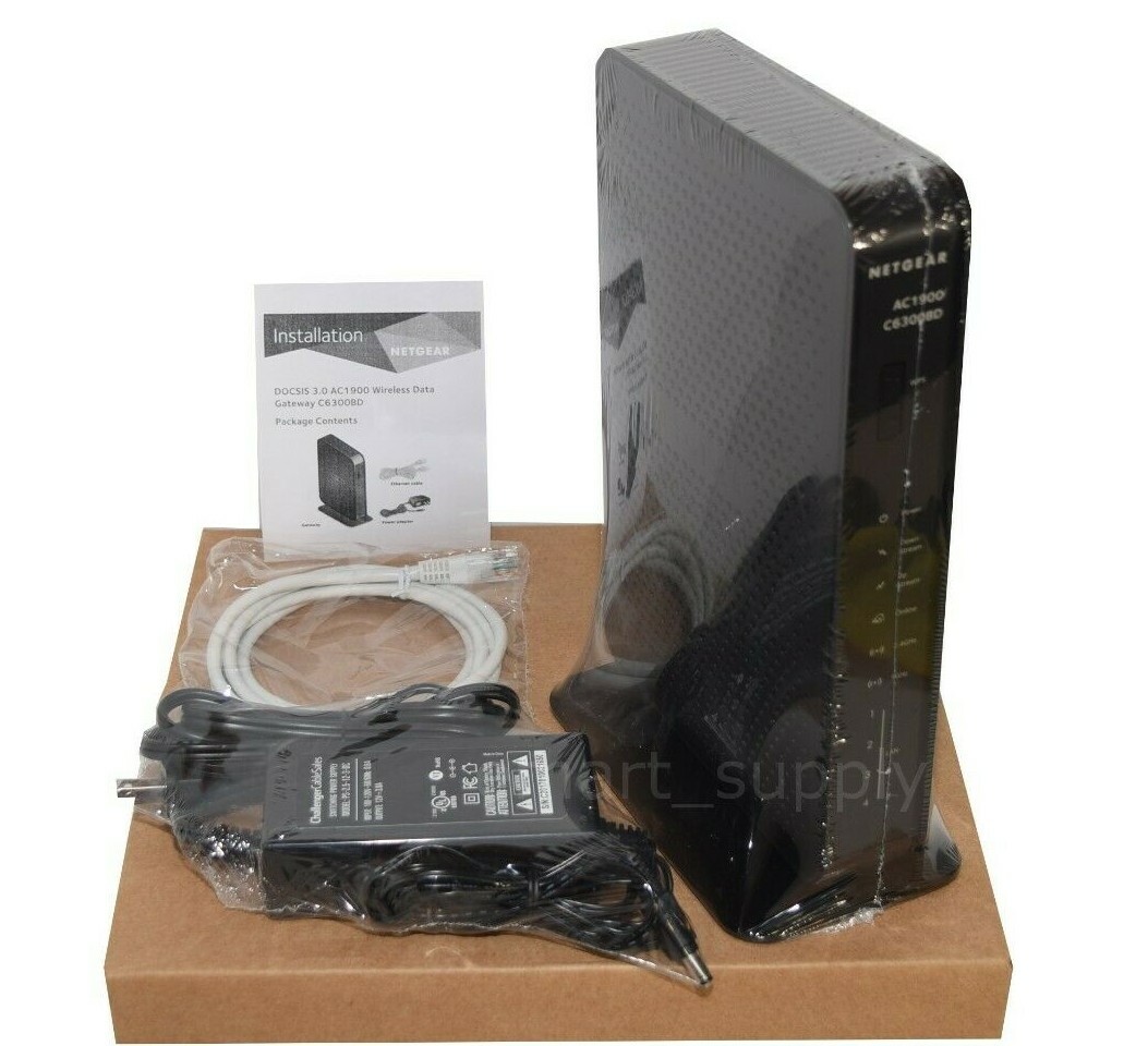 NETGEAR C6300BD AC1900 DOCSIS 3.0 Cable Modem WiFi Router Comcast Xfinity COX