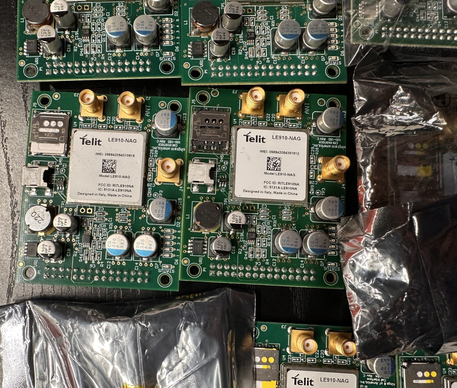 Lot of 12 Telit LE910-NAG LTE 4G Modem Development Boards AS-IS