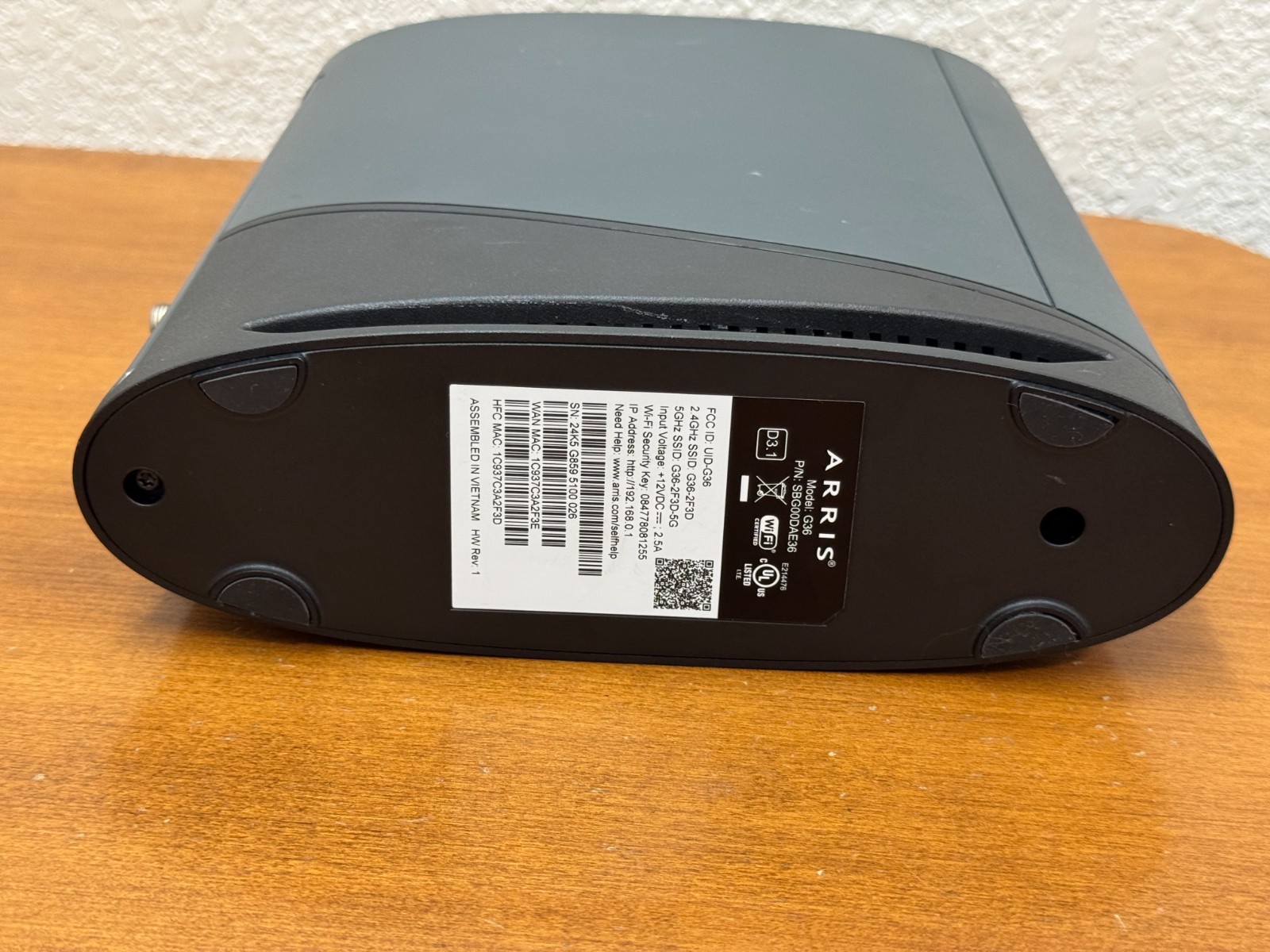 ARRIS Surfboard G36 DOCSIS 3.1 Multi-Gigabit Cable Modem & AX3000 Wi-Fi 6 Router