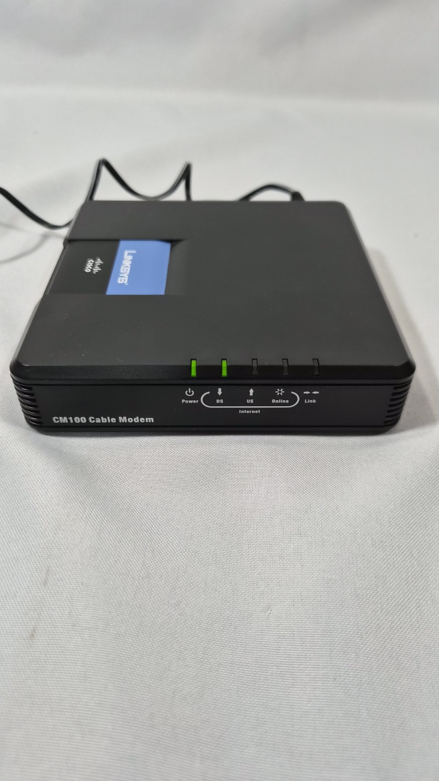 Linksys Cisco – CM100 Internet Cable Modem USB Ethernet 100 Mbps – Tested