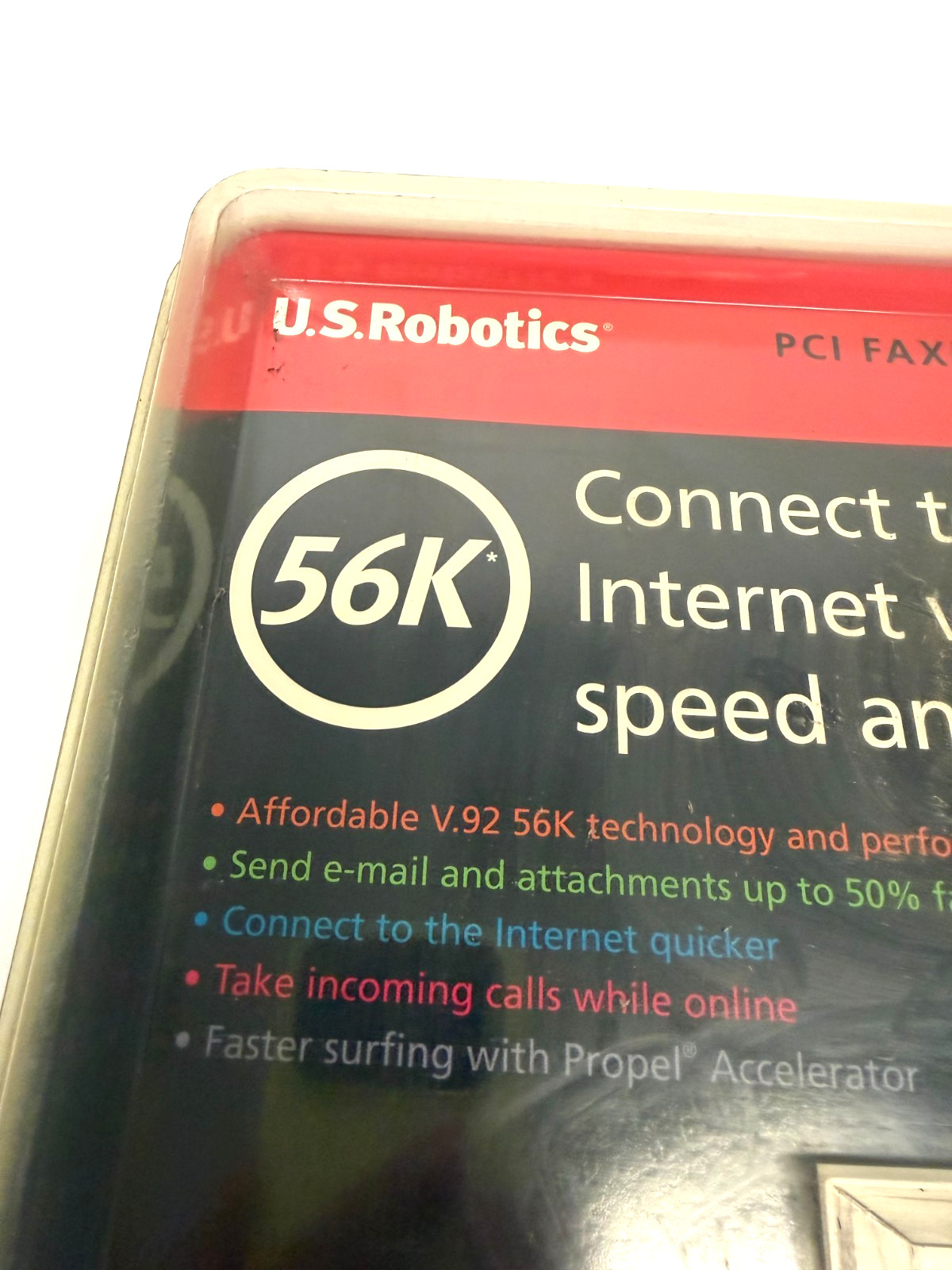 Vintage U.S. Robotics 56K PCI Faxmodem V.92 Internal Dial Up Modem NEW SealedNOS