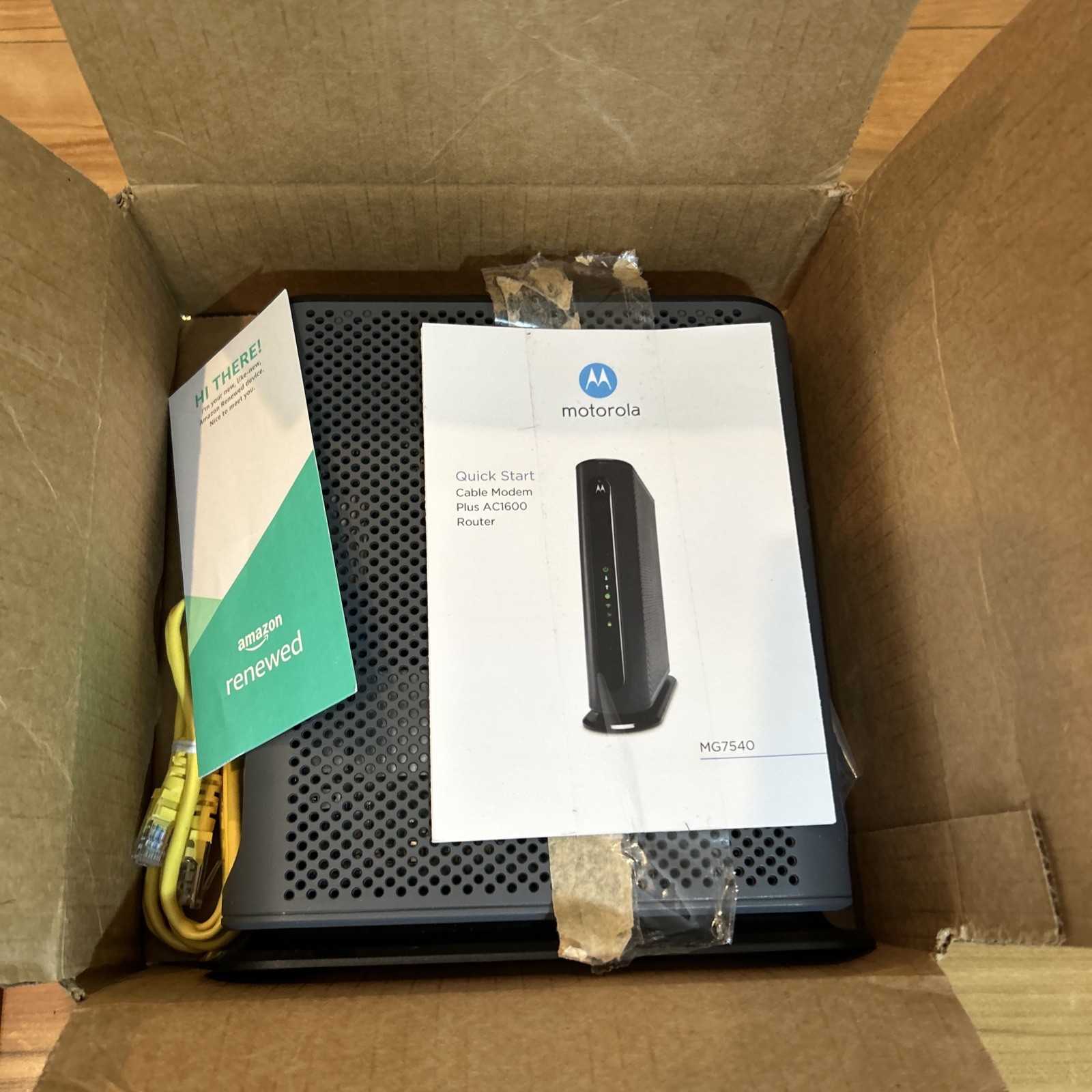 New Motorola Model MG7540 24×8 Cable Modem Plus AC 1900 Modem Router/2019