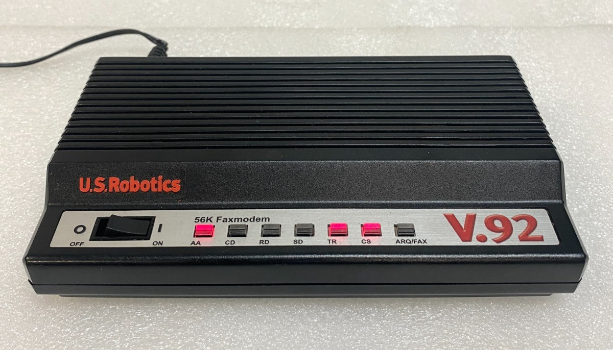 US Robotics High Performance V.92 External 56K Faxmodem Model 5686 w/ AC Adaptor